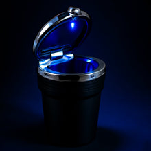 Premium LED Illuminated Portable Car Ashtray with Lid (1 Pc)