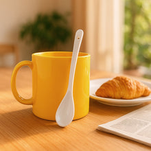 Elegant Plastic Mug with Matching Spoon