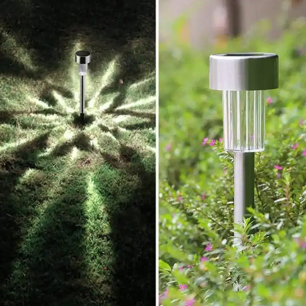 Solar LED Spike Lights for Garden & Pathway Decor (2 Pc Set)