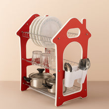 Dish Rack for Kitchen 3 Layer Dish Drainer Rack Stainless Steel Crockery Holder Cutlery Plate Holder Glass Utensils Storage Organize